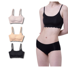 簡約風格無痕內衣 3入