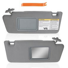 JDMON 선바이저 페어 왼쪽 드라이버 오른쪽 조수석 측 토요타 타코마 20052012와 호환 7432004181B1 7432004180B1 7431004081B0 743200