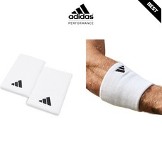 아디다스 남녀공용 테니스 대형 손목 팔목 아대 HT3911, FREE, 화이트