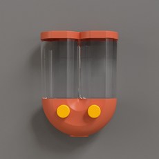 가팡 벽걸이형 밀폐 잡곡 소형 보관함 LIBA062, 오렌지(03번)