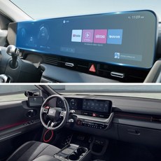 현대 아이오닉 5 내비게이션 액정 보호 강화유리 필름 디스플레이 쉴드, HQ유광