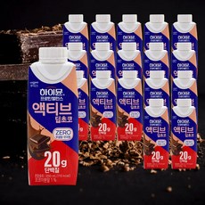 하이뮨 무설탕 저지방 단백질음료 프로틴 밸런스액티브 딥초코 제로, 250ml