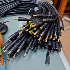 DC 純銅大功率 1.5平方 14AWG 2平方 5.5*2.1 5.5mm 電源接頭帶內卡, 16ag/1.5平方公頭2.5mm,50公分, 1個