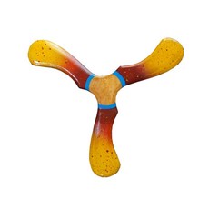 나무 부메랑 던지기 캐치볼 돌아오는 디스크 목재, 1개