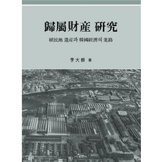 Esoope Publishing 歸屬財產研究： 殖民地遺產與韓國經濟的未來：2016年大韓民國學術院優秀學術圖書