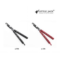 LITTLE JACK 蝴蝶工具脫鉤器 多功能 釣魚工具 黑色/紅色, 1個