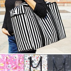 타포린백 여행 보조 캠핑 부직포 이사 가방 쇼핑백, 4.XL(특대)-폴카