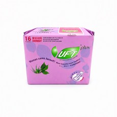 UFT 草本清爽衛生棉 290mm 16片 夜用, 1個