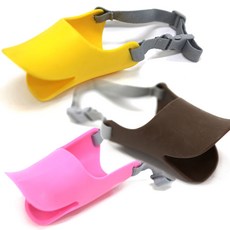 애견입마개 오리 입마개 중형 강아지입마개 짖음방지, 1개, 랜덤색