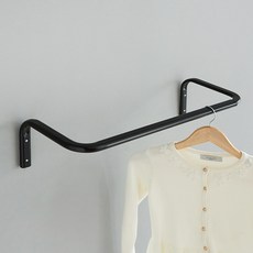 마켓비 브루그 길이조절가능 벽걸이 바행거 옷가게 60~90cm, 화이트  4701.1521