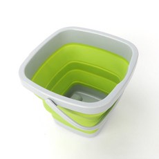 물통 고무 양동이 빠게스 바케스 세차 접는 세차용 청소, 프루트그린 3L 정사각형 뚜껑 없음, 1L