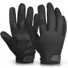 OZERO 體育手套智能手機觸摸反自行車登山會員, 黑色