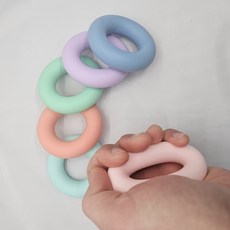 데드리프트 실리콘 도넛악력기 팔씨름 맨몸 훈련 악력, 4단계(그린), 1개