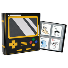 띠부띠부씰 앨범 스티커 북 로앤제이 20장, GAME BOY-씰북(블랙)