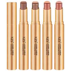 梅子醬 三色眼影棒 新手眼影棒 一筆成型 漸變懶人 眼影筆 防水不暈染, 1個, 01#啞光大地色, 消腫神器