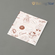 와플봉투 인쇄 13X13 무지크라프트 500매 와플 햄버거 토스트 포장 엘자형 양포봉투, 13X13(500매)