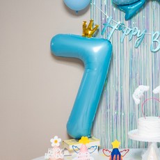연지마켓 숫자 은박 풍선 대형, 블루 7