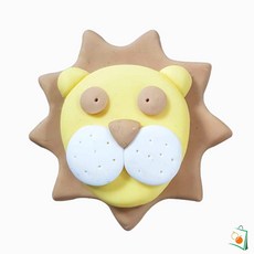 OS 솝클레이 버블솝플레이 무향 사자 1인용 유아만들기키트 점토놀이