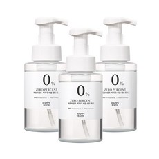 해피바스 제로퍼센트 저자극 버블 핸드워시, 500ml, 3개