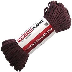 파라코드 플래닛 50 550lb 타입 III 버건디, 02 25feet, 05 fluo reflective