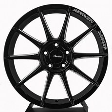 Advanti ADV-43A 鑄造 17吋 5孔100鋁圈 麗車坊-提升操控性與風格, 亮黑肋骨銑削, 1個