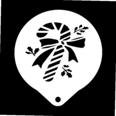 스텐인레스 크리스마스 케이크 지팡이 스텐실 도안, 상세 설명 참조, 1개