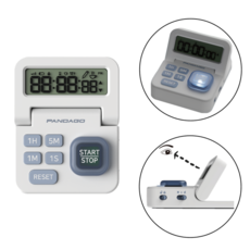 판다고 공부 타이머 인체공학 디자인특허 90도 시야각 수능 불빛알람 볼륨조절, 1개, 화이트