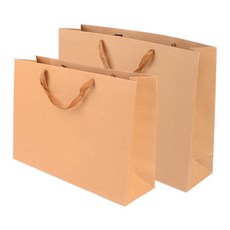 해피콩 직사각 대형 크라프트 쇼핑백 고급선물쇼핑백, 45x33cm