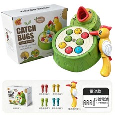 YZMY 聲光運動手眼協調玩具, 小號啄木鳥釣魚 3節5號電池 螺絲刀, 1個