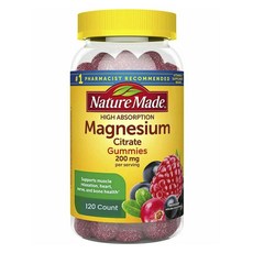 Nature Made 萊萃美 檸檬酸鎂軟糖 莓果口味 200mg, 1罐, 120顆