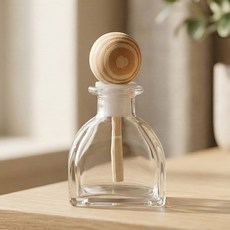 차량용 디퓨저 용기 우드볼 50ml 공병 방향제 베이스, 1개