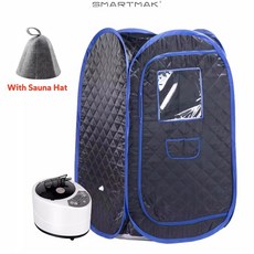 휴대용 스팀 사우나 전신 개인 홈 스파 접이식 사우나 텐트 (3L 및 1000W 스팀 발생기 포함), 브라운 세트