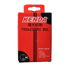 맘모스바이크 켄다 자전거 튜브 700C 23-25C 프레스타 밸브 80mm, 1개