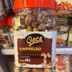 홍콩 대리인을 통한 스낵 꿀을 구운 캐슈넛 껍질째 오스카 티. 가염 애프터눈 와사비무염 먹, 1개, C. 껍질 있는 캐슈넛 430g