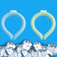 쿨넥스 아이스 넥쿨러 넥밴드 아이스목도리 쿨넥밴드 고급형, 블루, 1개