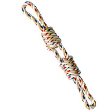 福媽寵物 狗狗結繩玩具 Y字拉棉繩 耐咬棉繩 結繩玩具 - 堅固耐咬, 2結2圈60cm, 1個