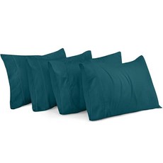 Utopia Bedding 베개 커버 킹 표준 사이즈 2팩 - 부드러운 브러시드 극세사 봉투 클로저 병원 호텔 객실에 적합 Oeko-Tex 인증 50.8x91.4cm(20x36, 청록색