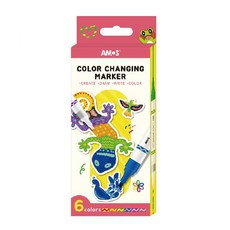 AMOS Color Changing Marker 6色變色筆, 1個