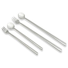 상일 심플 (롱 미니 스푼 포크 모음) 티스푼 티포크, 1개