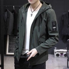 男生韓版修身連帽外套 大尺碼防風夾克 M-7XL
