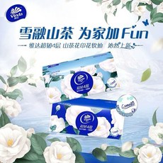 維達山茶花香 90抽 4層 紙巾 壓花餐巾紙 親膚衛生紙 柔韌厚實, 1個, 1包90抽(約220克)