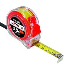 자야35T 일급 전문가용 투명케이스 양면 줄자 3.5M 작업용 휴대용 목공, 35개