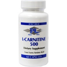 PROGRESSIVE LABORATORIES 左旋肉鹼 500 粒膠囊, 60顆, 1罐