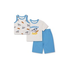 TOPTEN 탑텐 KIDS 남여공용) 유아 쿄니 모달스판 3pcs 셋업_MKF3IP3301 MKF3IP3301 457972