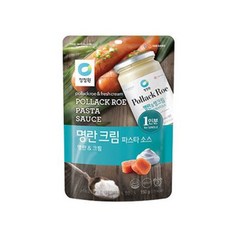 청정원 싱글 파우치 명란크림소스, 150g, 4개