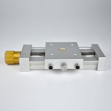 Shark家具 微型精密手動XY滑台模組十字滑台高精度直線滑台T型組合導軌滑軌, 1個, 一維單軸,行程40mm