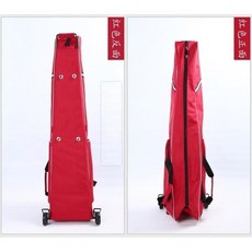 擊劍器材 兒童擊劍包 劍套帶鋼架小滾輪劍包 牛津布, 紅色, 1個