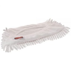 Rubbermaid Commercial Products HYGEN 퀵 커넥트 유연한 극세사 대걸레 커버 - 먼지 및 먼지 27.9cm11인치 화이트 습식/낙하 대걸레 프레