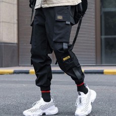 남성 조거 트레이닝 팬츠 카고 바지 - 포켓 디테일 일상/작업복