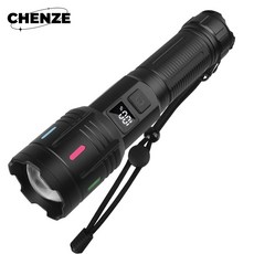 CHENZE 고휘도 후레쉬 장시간 조명 야외 작업 안전 등 작업등 led손전등 작업등led 써치라이트, 1개, 블랙